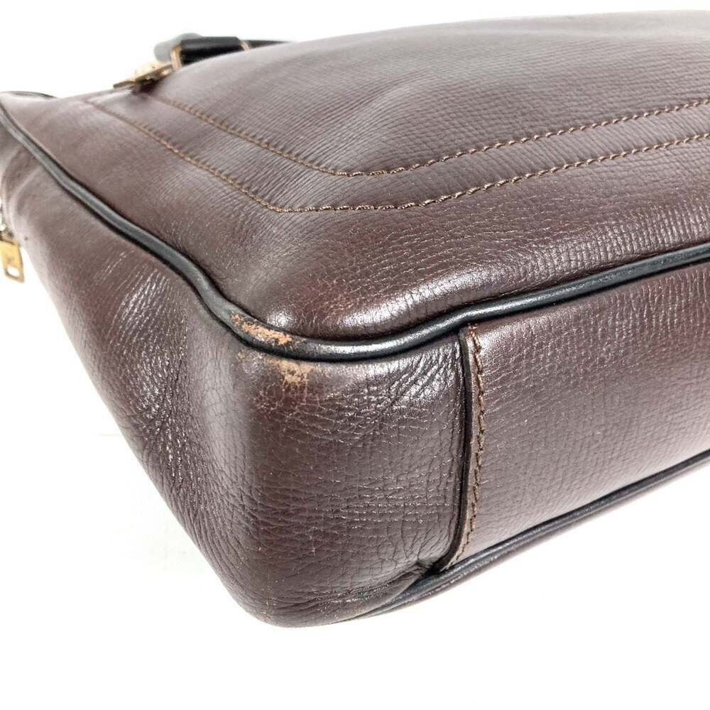 LOUIS VUITTON Authentic Brown Leather Tote Bag - Picture 4 of 16